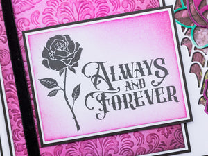 Sara Signature Thorn & Bloom Clear Acrylic Stamp Set - Sending Blooms