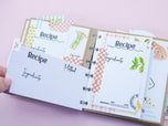 Recipe Book Tabs & Sentiment Stamp & Metal Die Set