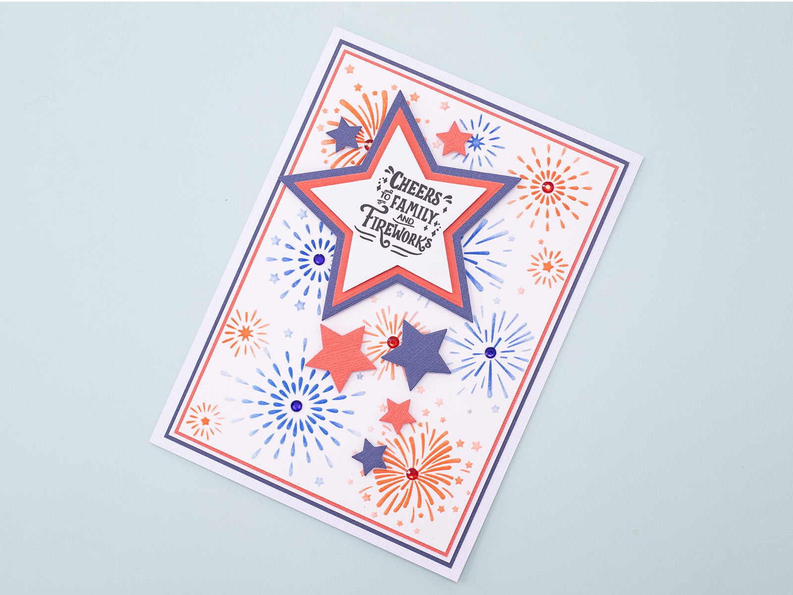 Stars & Stripes - Fourth of July Sentiment Stamp Set