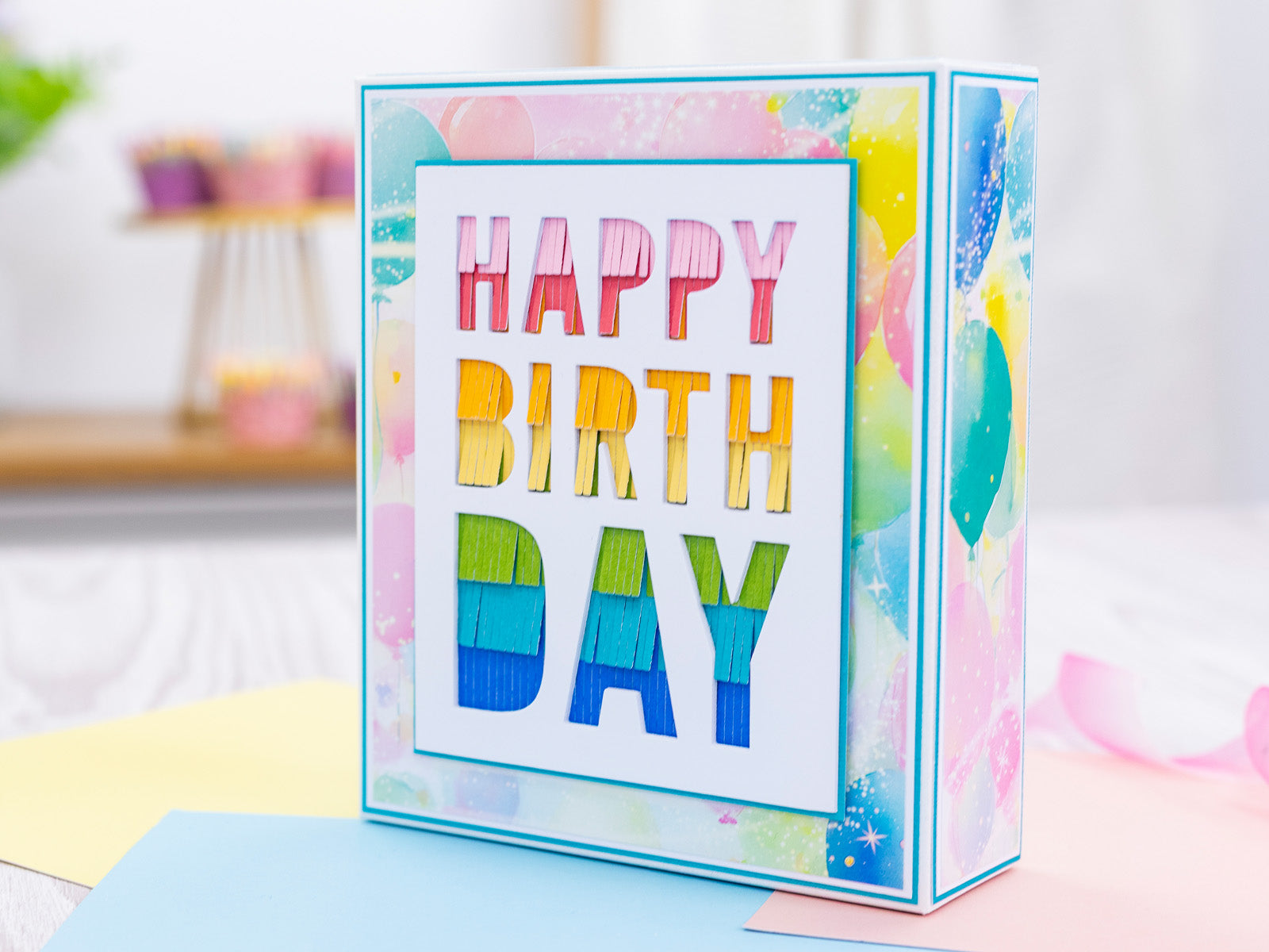 Crafter's Companion Birthday Celebrations Metal Dies - Decorative Fringing