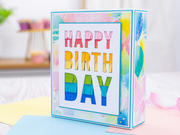 Crafter's Companion Birthday Celebrations Metal Dies - Decorative Fringing