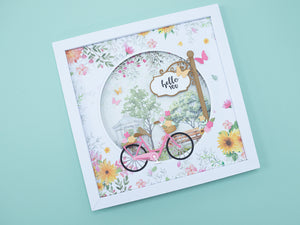 Nature's Garden Summer Garden - Flower Cart & Bicycle Metal Die Set
