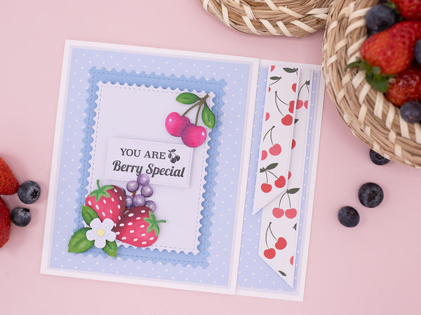 Berry Bliss - Cherries 3D Embossing Folder 5