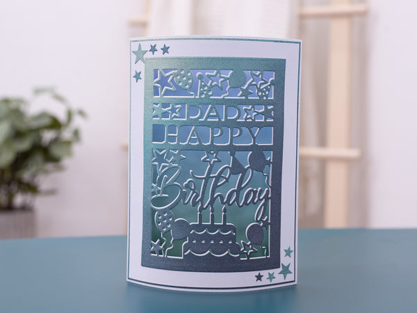 Happy Birthday Interchangeable Sentiment Create-a-Card Metal Die Set