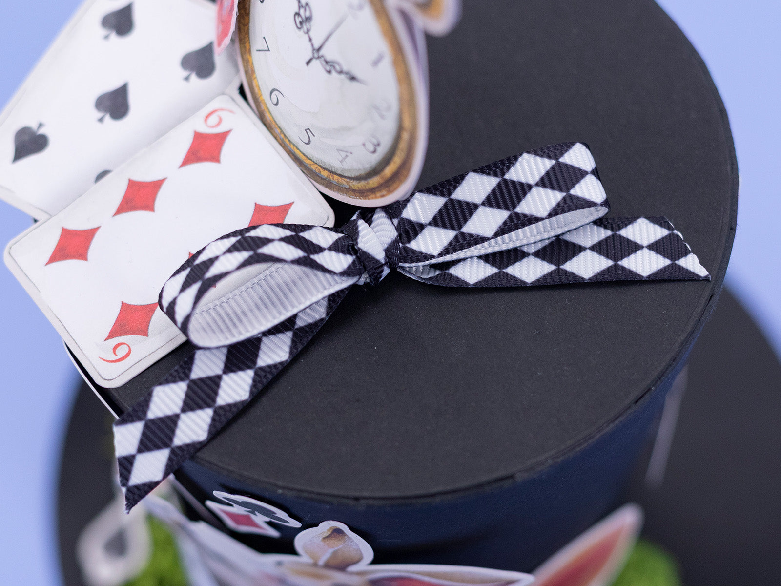 Tales of Wonderland - Black & White Harlequin Ribbon