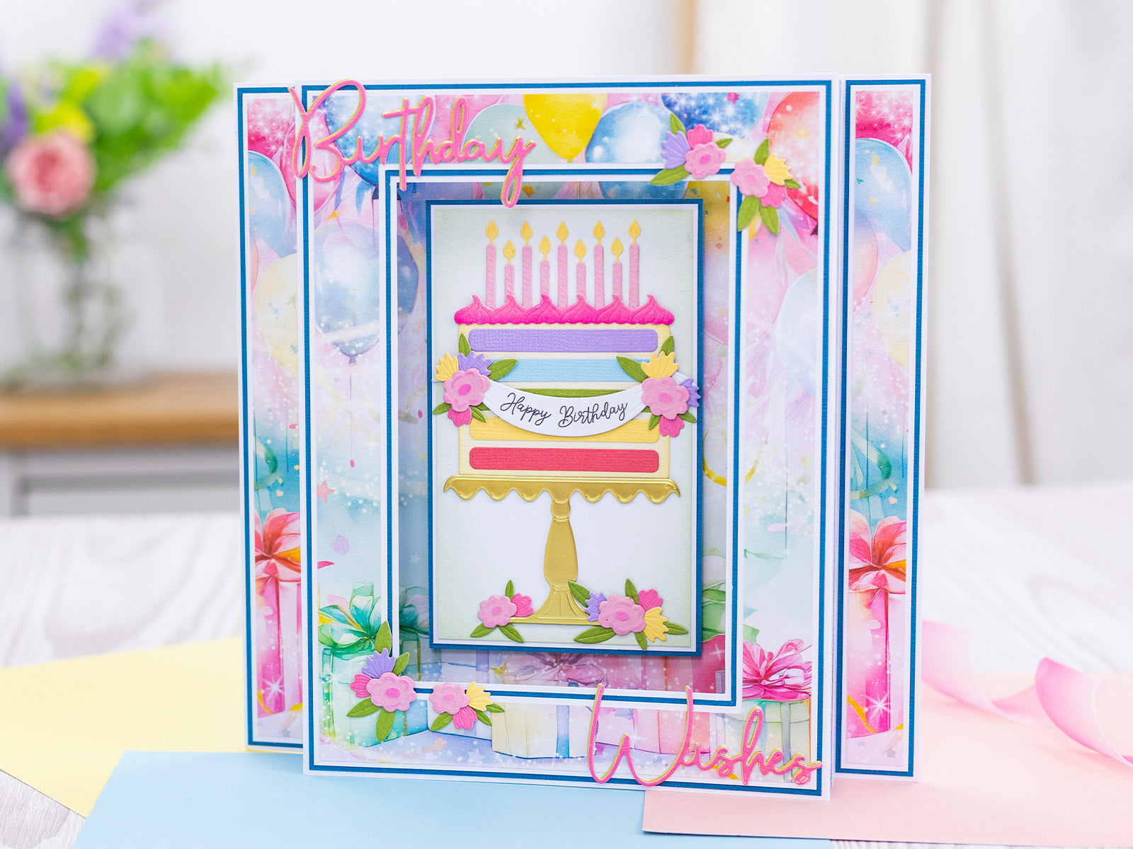 Crafter's Companion Birthday Celebrations Photopolymer Stamp & Die - Celebration Cake