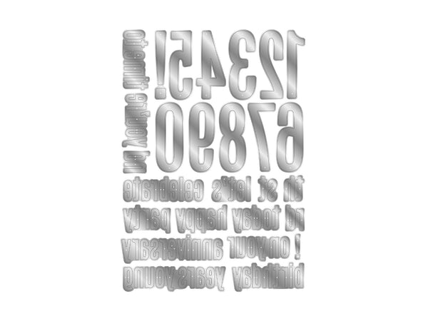 Milestone Birthday Mini Metal Die Set