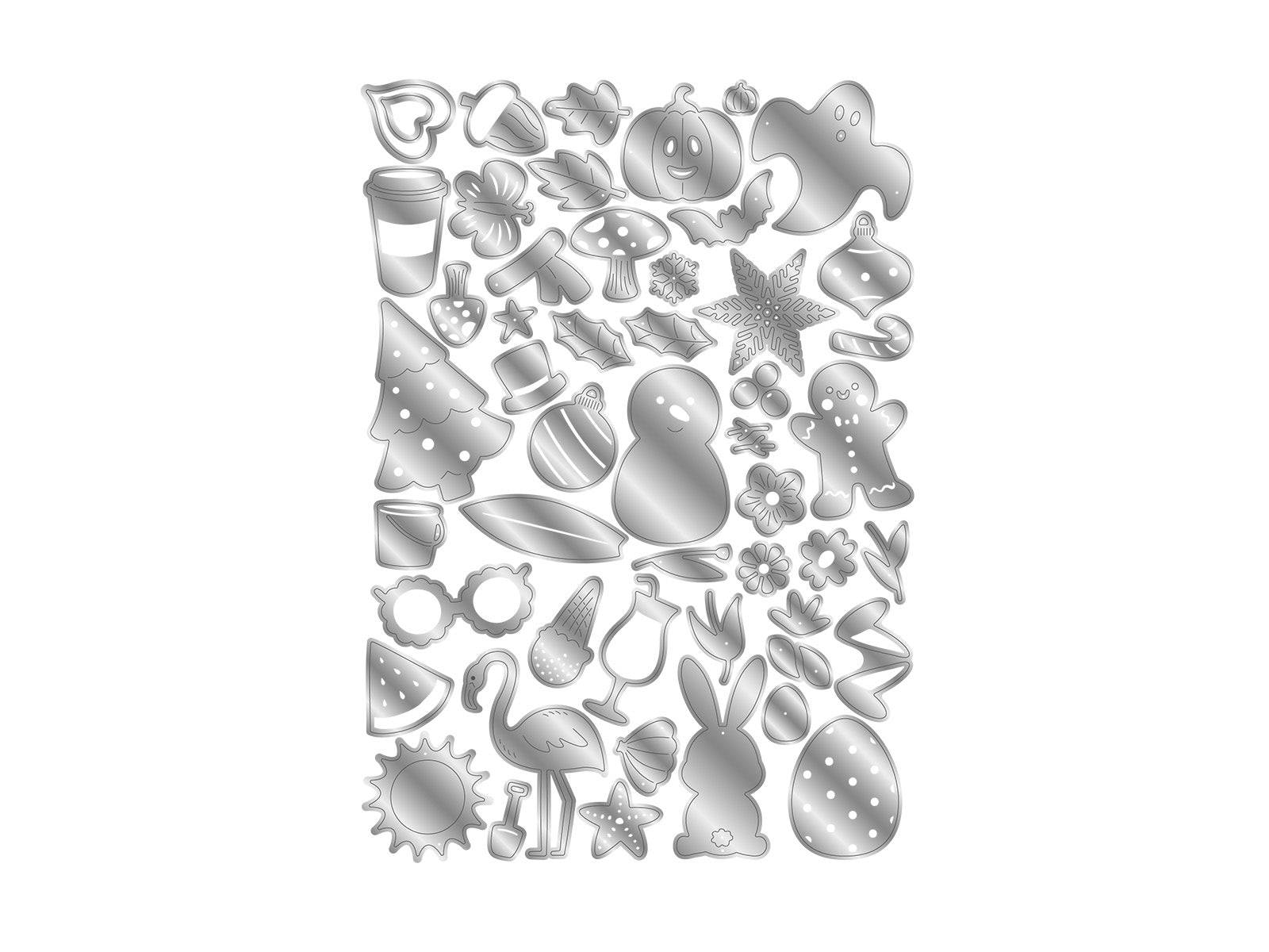 Seasonal Medley Mini Metal Die Set