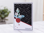 Flocked Damask Paper Pad - 12" x 12"