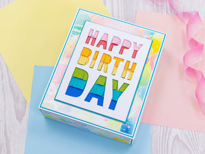 Crafter's Companion Birthday Celebrations Metal Dies - Birthday Letters