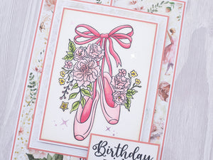 Floral Pointe Shoes Stamp Set