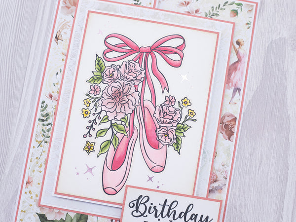 Floral Pointe Shoes Stamp Set