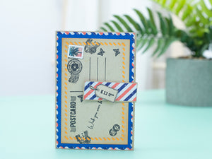 Retro Vacay - Postcard Stamp, Die & Stencil Set