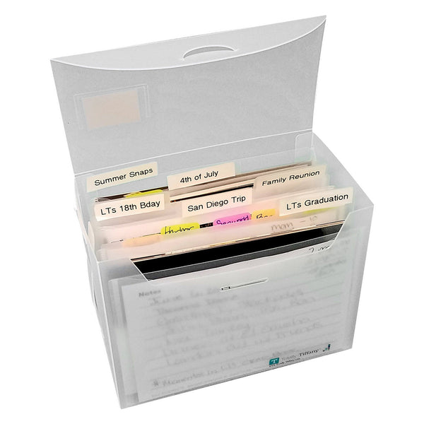 Photo Storage Boxes 6x4 Up To 600 Photos in 6 Plastic Organiser