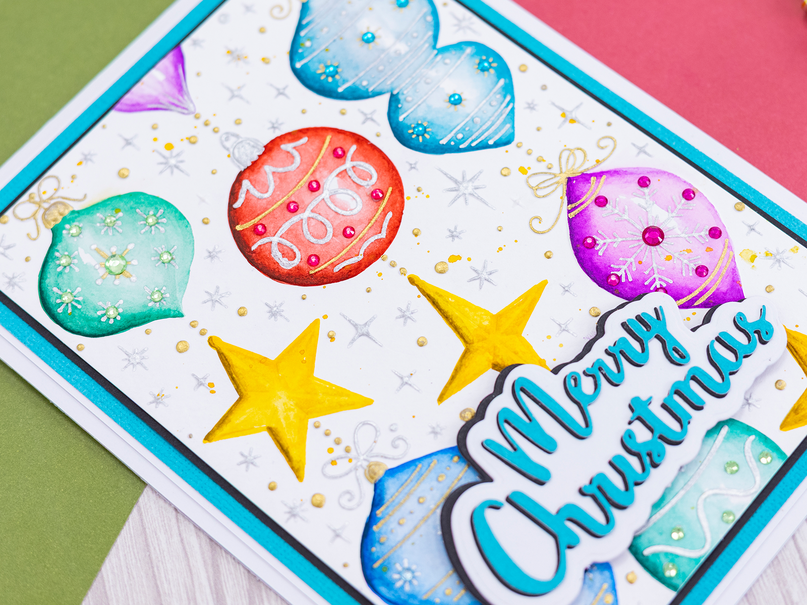 Crafter's Companion 3D Embossing Folder 5"x7" - Dazzling Baubles