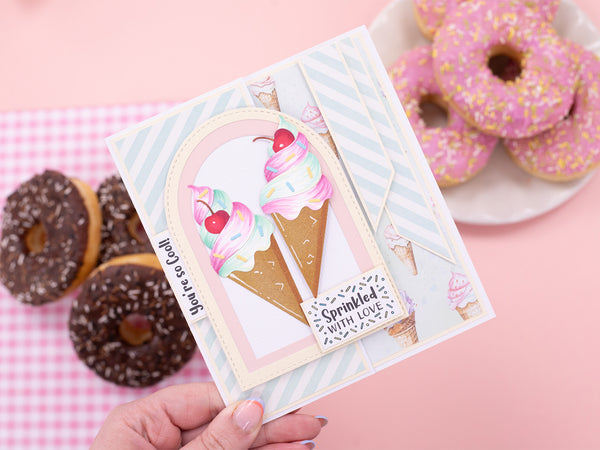 Life is Sweet - Pastel Vintage Ice Cream Paper Pad 12