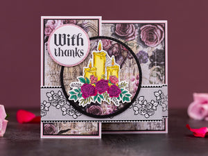 Sara Signature Thorn & Bloom Clear Acrylic Stamp Set - Sending Blooms