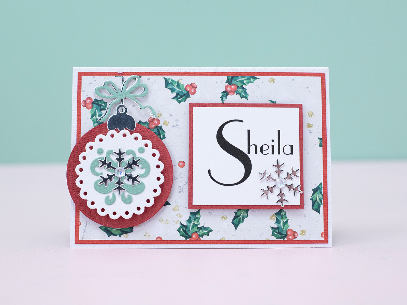 Hanging Christmas Baubles Metal Die Set