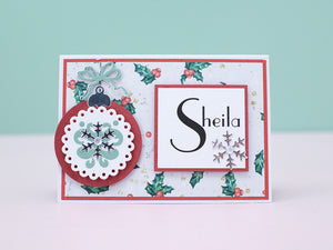 Hanging Christmas Baubles Metal Die Set
