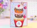 Cupcake Shaped Stamp & Metal Die Set