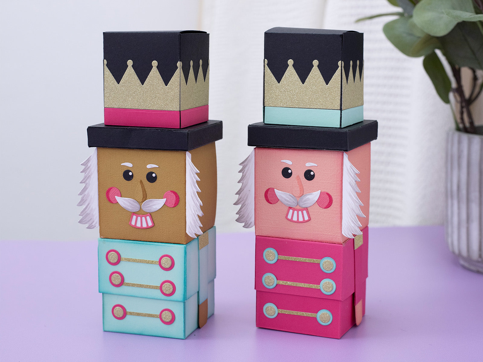 3D Nutcracker Advent Calendar Stencil & Metal Die Set