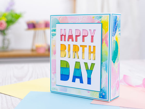Crafter's Companion Birthday Celebrations Metal Dies - Birthday Letters
