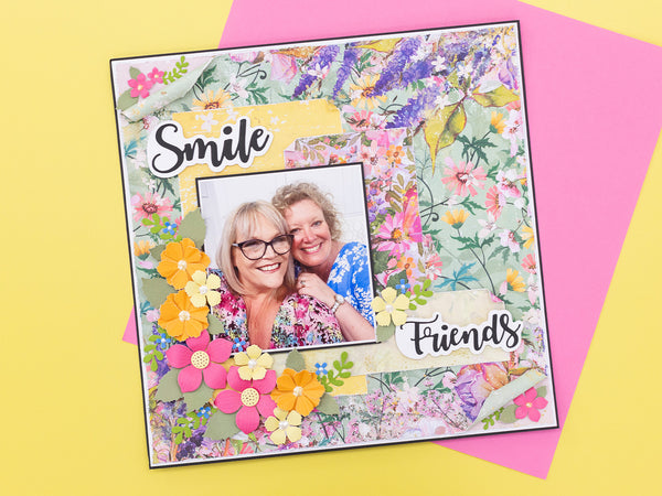 Spring Floral Print Paper Pad - 12