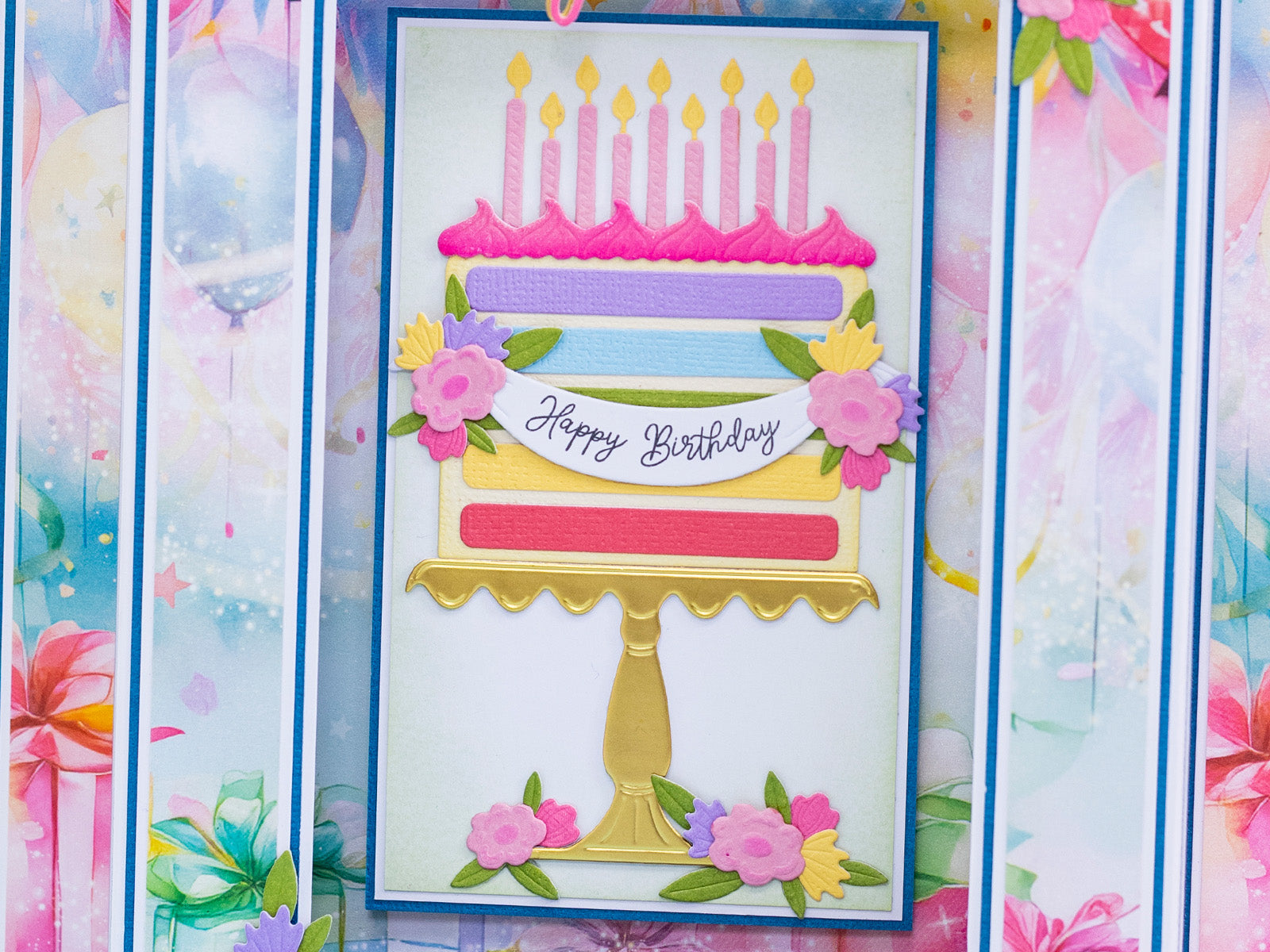 Crafter's Companion Birthday Celebrations Photopolymer Stamp & Die - Celebration Cake