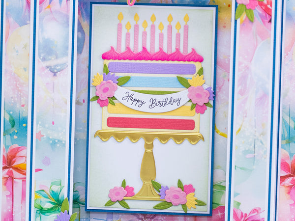 Crafter's Companion Birthday Celebrations Photopolymer Stamp & Die - Celebration Cake