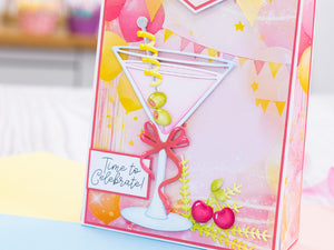 Crafter's Companion Birthday Celebrations Metal Dies - Martini Glass