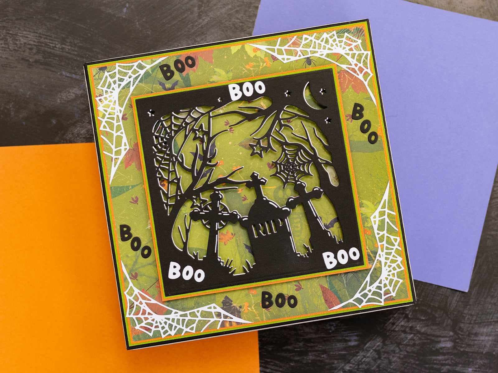 Crafter's Companion Create-a-Card Die Set Spooky Graveyard