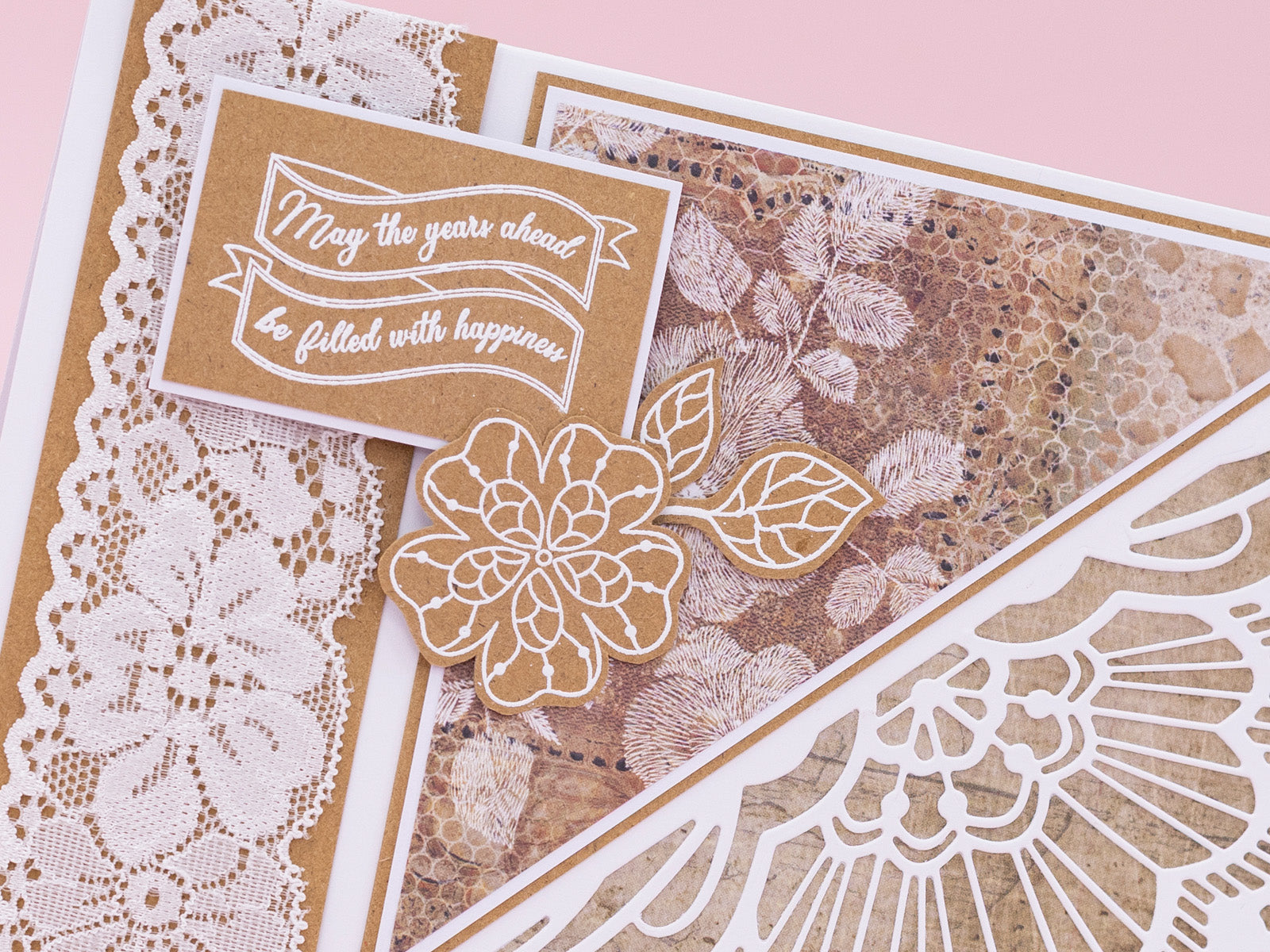 Sara Signature Antique Lace - Floral Lace Stamp Set