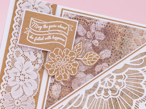 Sara Signature Antique Lace - Floral Lace Stamp Set