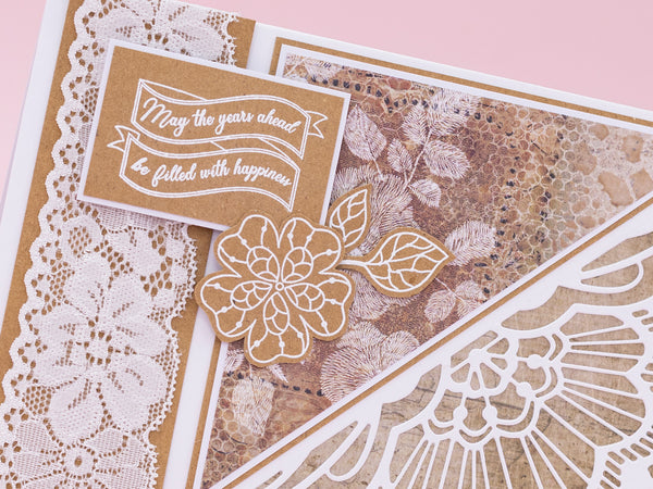 Sara Signature Antique Lace - Floral Lace Stamp Set
