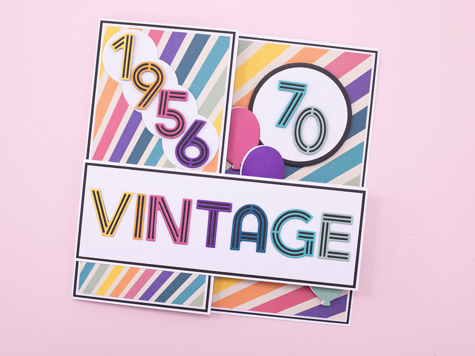 Retro Numbers Metal Die Set