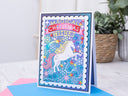 Magical Christmas Unicorn Create-a-Card Metal Die Set