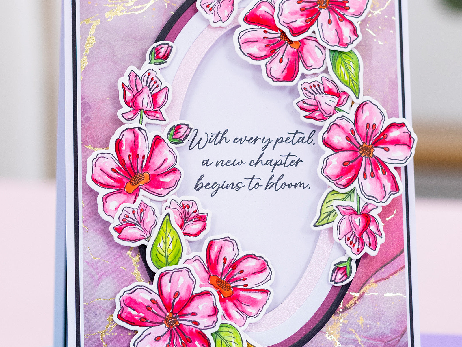 Natures Garden Lunar Blooms Clear Acrylic Stamp - Moonlit Messages