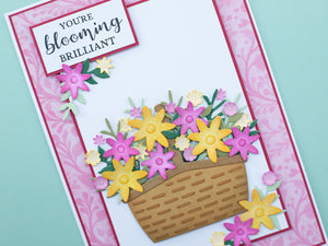 Nature's Garden Summer Garden - Floral Basket Metal Die Set