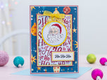 Crafter's Companion Retro Christmas Collection Metal Die Set - Ho Ho Ho Santa