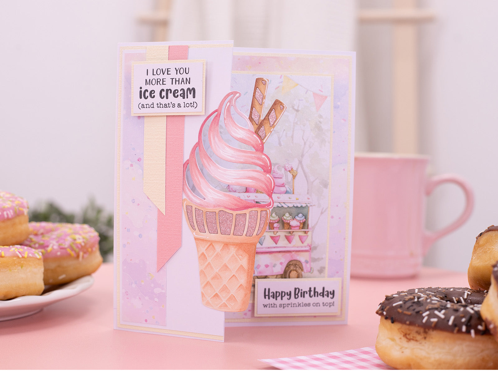 Life is Sweet - Ice Cream Cone Edge'able Metal Die Set