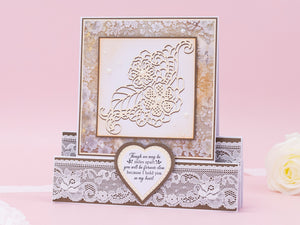 Sara Signature Antique Lace - Banners & Heartfelt Sentiments Stamp Set