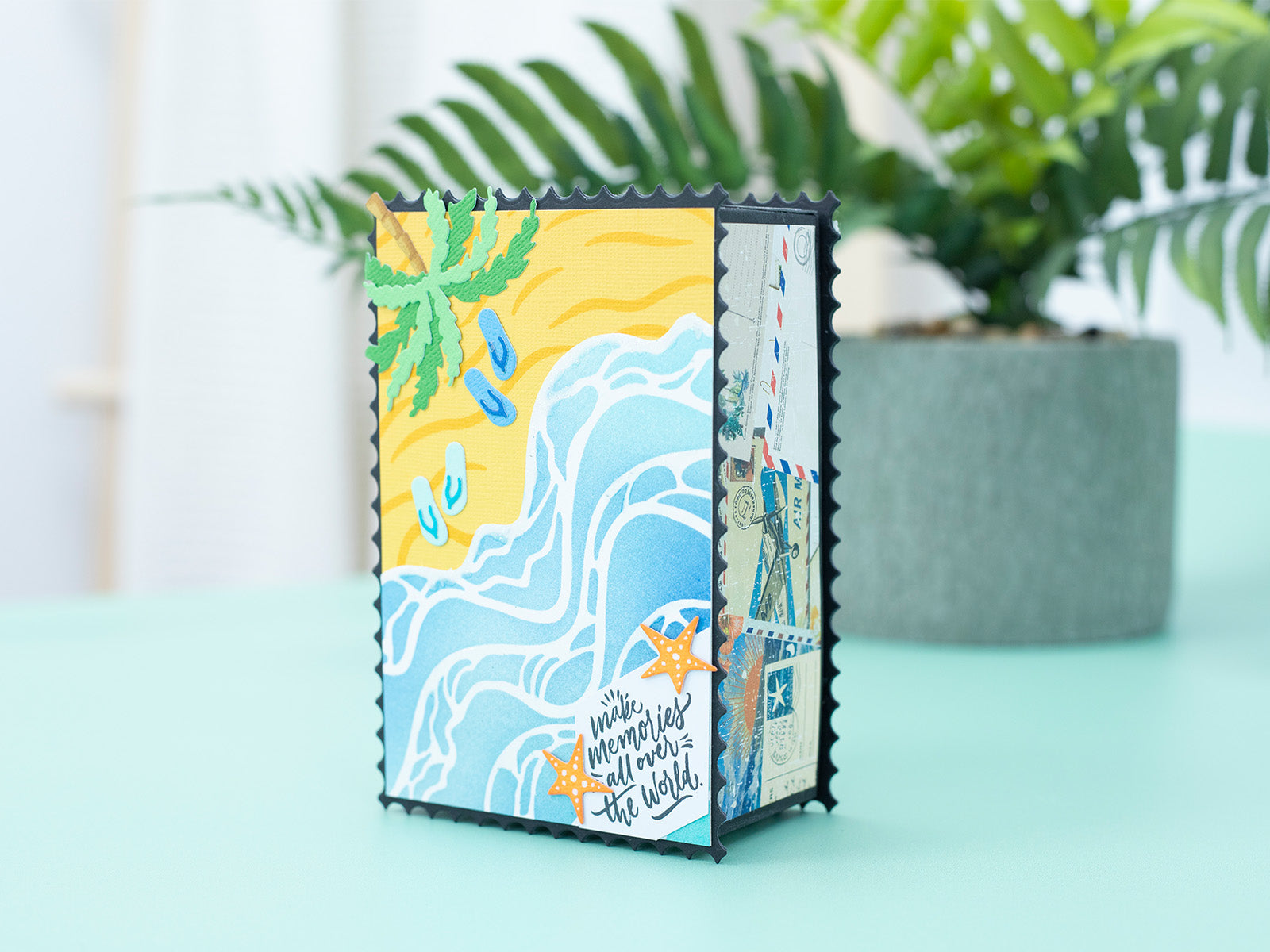 Retro Vacay - Beach Scene Metal Die Set