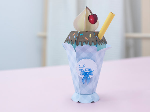 3D Ice Cream Sundae Metal Die Set