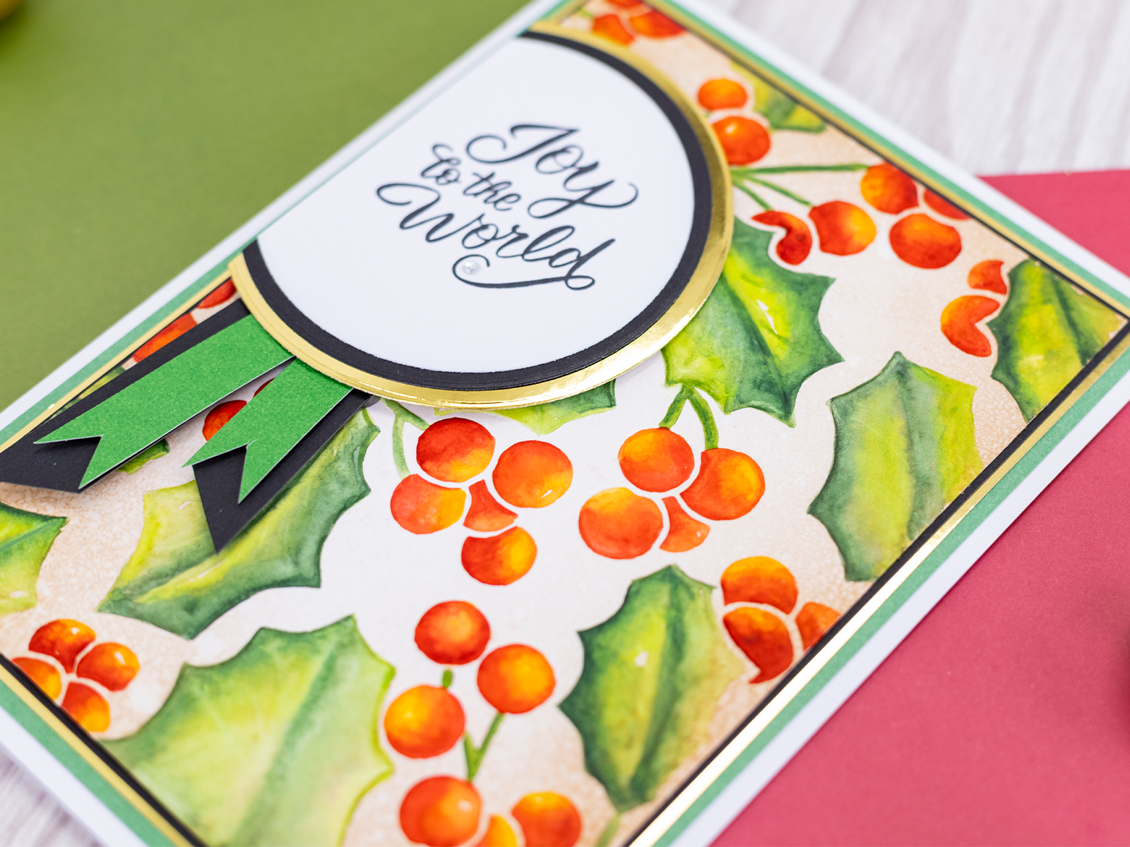 Crafter's Companion 3D Embossing Folder 5"x7" - Flourishing Holly