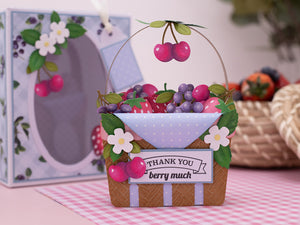 Berry Bliss - Woven Basket 2D Embossing Folder 5" x 7"
