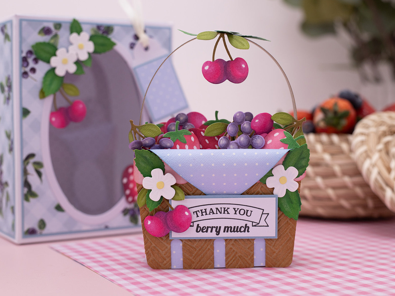 Berry Bliss - Berry Basket Stencil & Metal Die Set