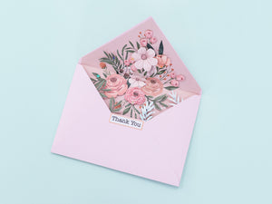 Floral Stamps, Metal Dies and Envelope Liners