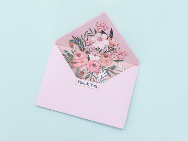 Floral Stamps, Metal Dies and Envelope Liners