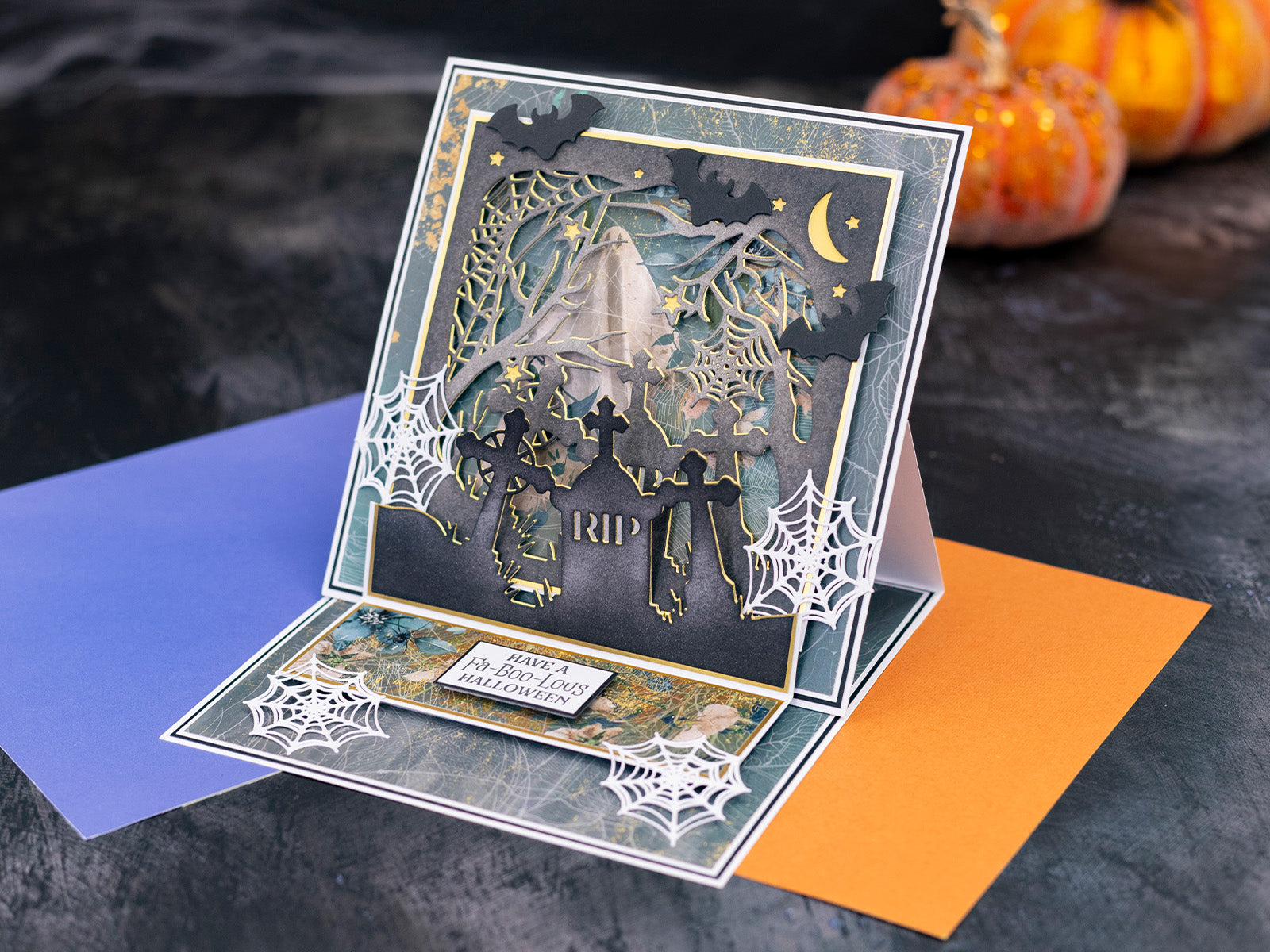 Crafter's Companion Create-a-Card Die Set Spooky Graveyard