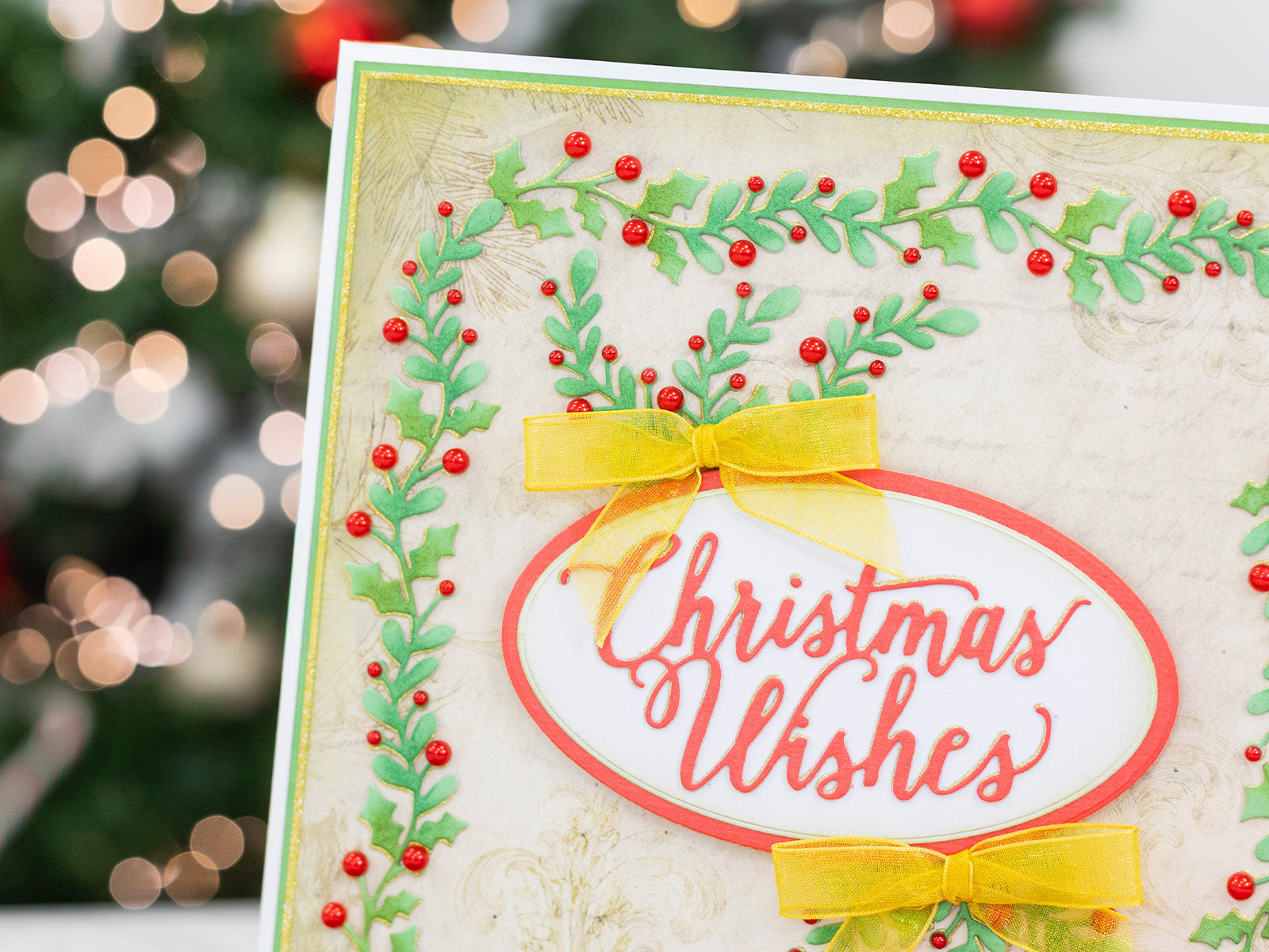 Crafter Companion Metal Die Edge'able - Holly and Ivy  